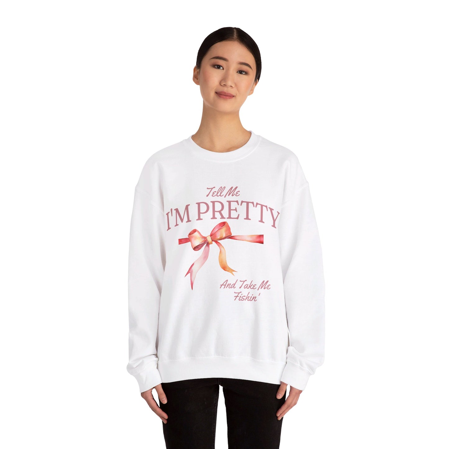 Tell Me I’m Pretty Unisex Heavy Blend™ Crewneck Sweatshirt