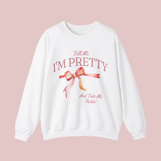 Tell Me I’m Pretty Unisex Heavy Blend™ Crewneck Sweatshirt